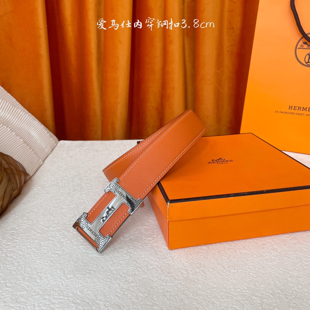 Hermes Style Leather Men's Belts Lookbook Reference image 1