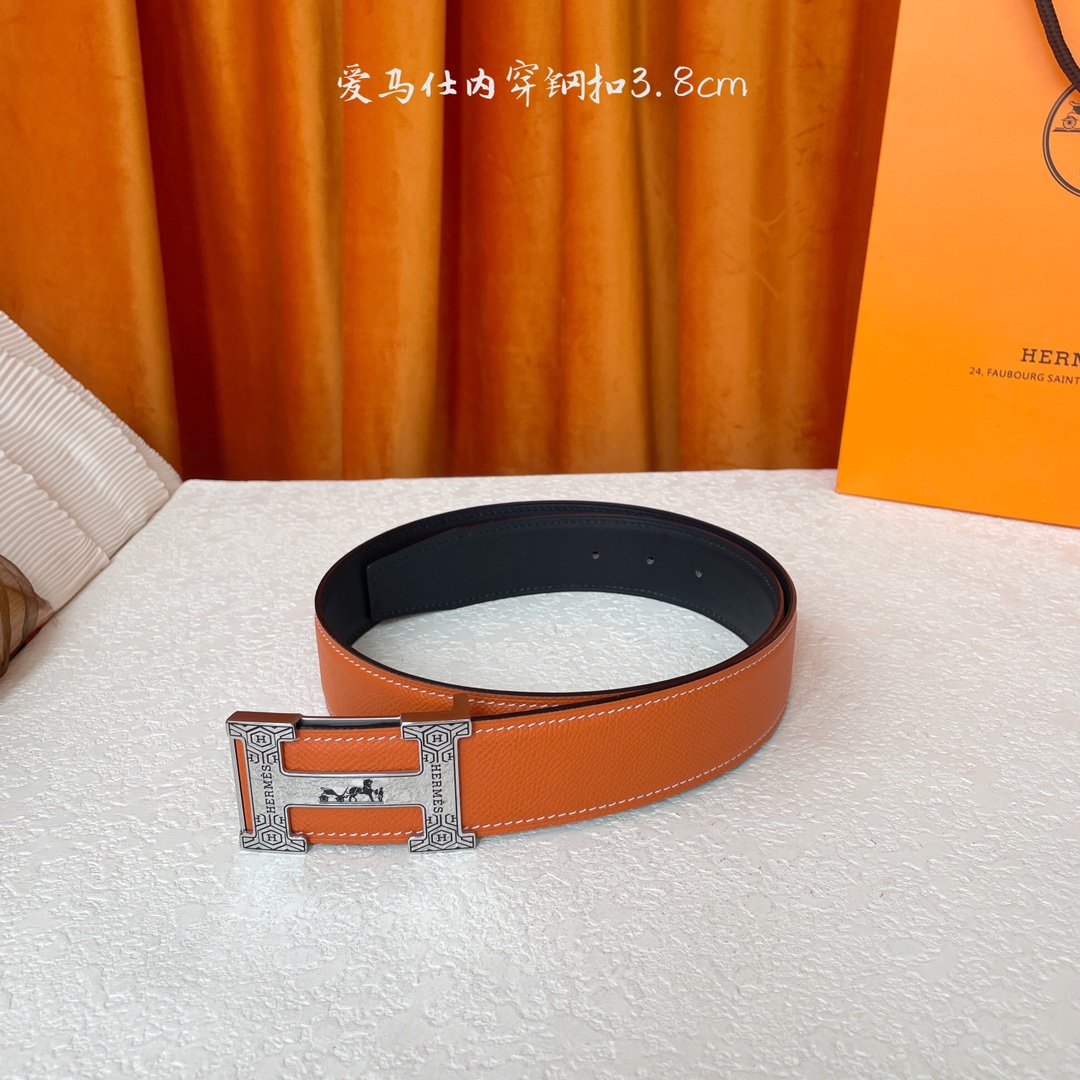 Hermes Style Leather Men's Belts Lookbook Reference image 2