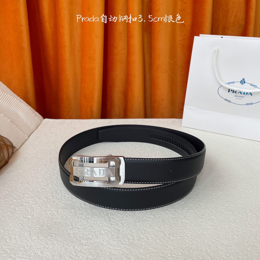 Prada Style Leather Men's Belts Lookbook Reference image 2