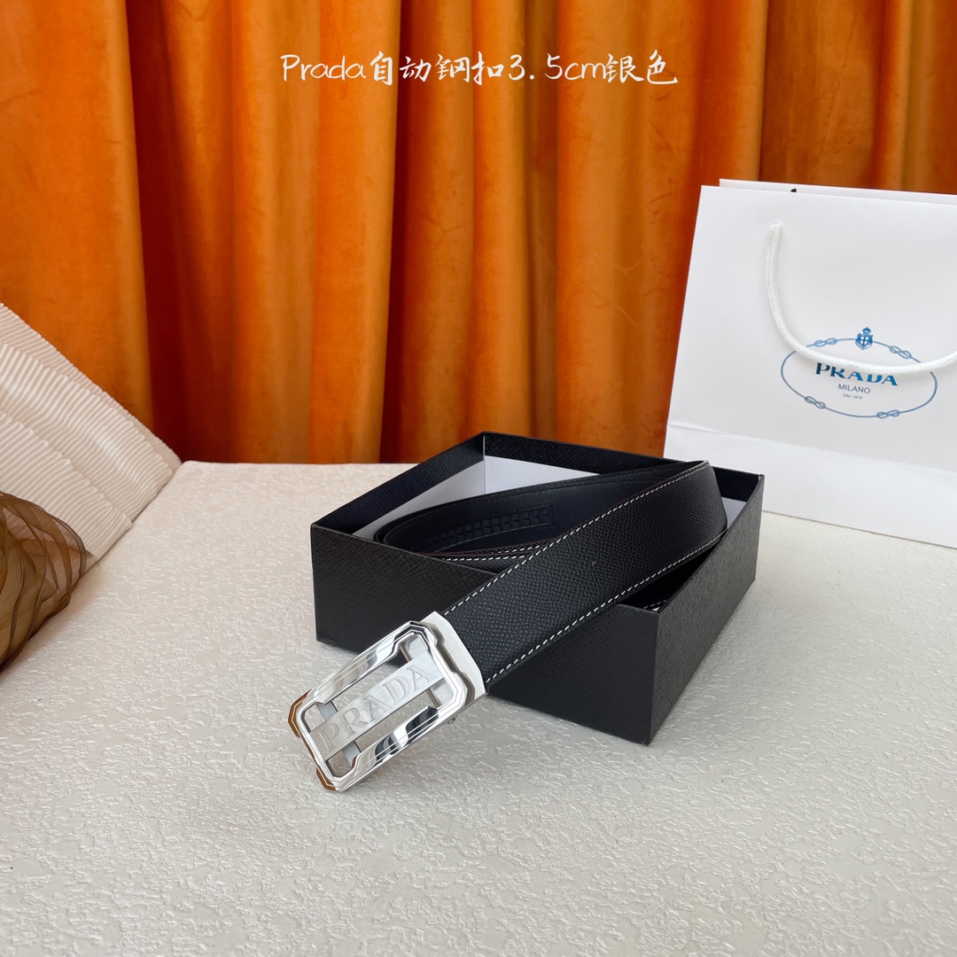 Prada Style Leather Men's Belts Lookbook Reference image 1