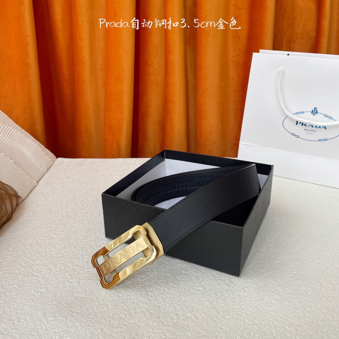 Prada Style Leather Men's Belts Lookbook Reference image 1