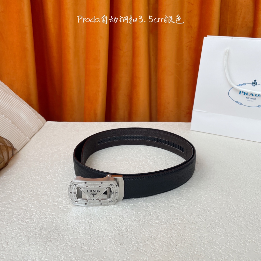 Prada Style Leather Men's Belts Lookbook Reference image 2
