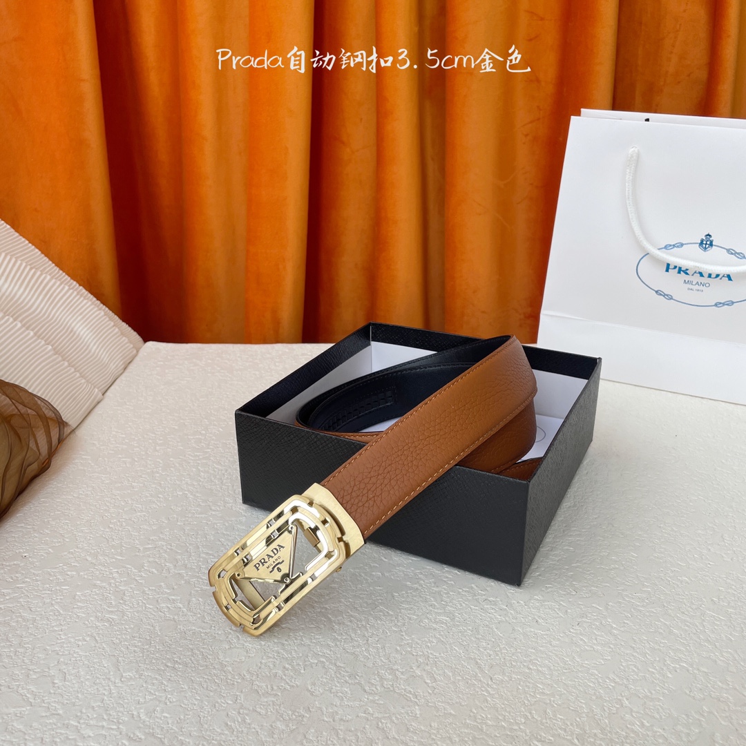 Prada Style Leather Men's Belts Lookbook Reference image 1