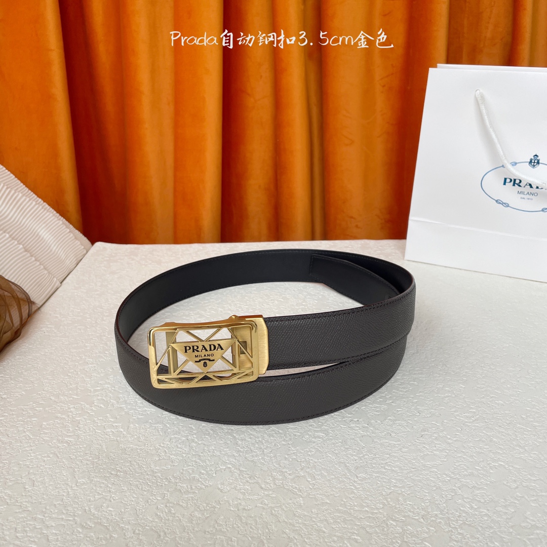 Prada Style Leather Men's Belts Lookbook Reference image 2