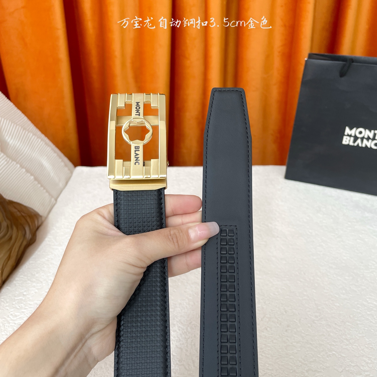 品牌：【万宝龙】 Montblanc家持续其一贯的高雅、绅士、精致的风格，进口小牛皮，手感细腻柔软。纯钢