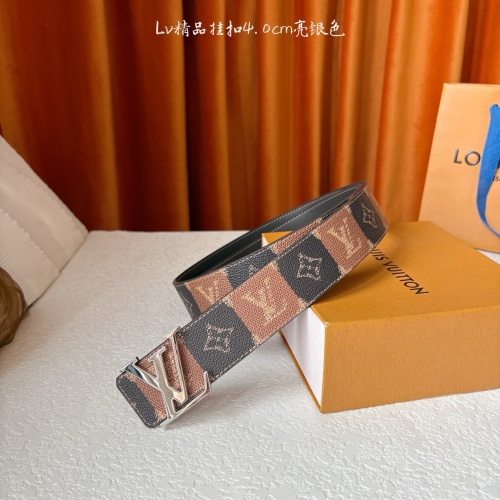 Louis Vuitton Initiales College Monogram Heritage Brown Leather Reversible Belt 1 Louis Vuitton 40mm Reversible Leather Belt with Monogram Buckle