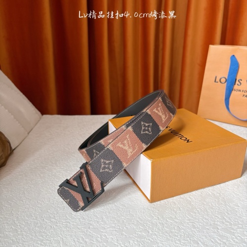 Louis Vuitton Initiales College Monogram Heritage Reversible Belt 4.0 cm 1 Louis Vuitton Initiales College Monogram Heritage Reversible Belt 4.0 cm
