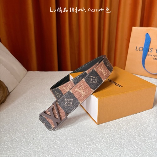 Louis Vuitton Initiales College Monogram Heritage Reversible Belt, 4.0cm Wide 1 Louis Vuitton Initiales College Monogram Heritage Reversible Belt, 4.0cm Wide