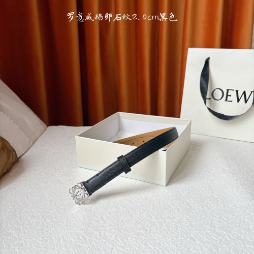 Loewe Leather Belt With Anagram Buckle, Adjustable Pebble Grain Leather 1 Loewe Leather Belt With Anagram Buckle, Adjustable Pebble Grain Leather