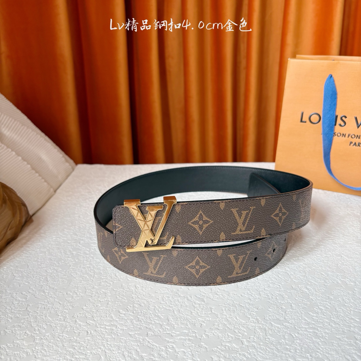 🅿️150【LOUIS VUITTON驴牌】：经典原单品质，经典印花面配原版平纹底，搭配原单精品钢扣，精工制作，细节看图，实物拍摄，高端奢华，宽度4.0cm