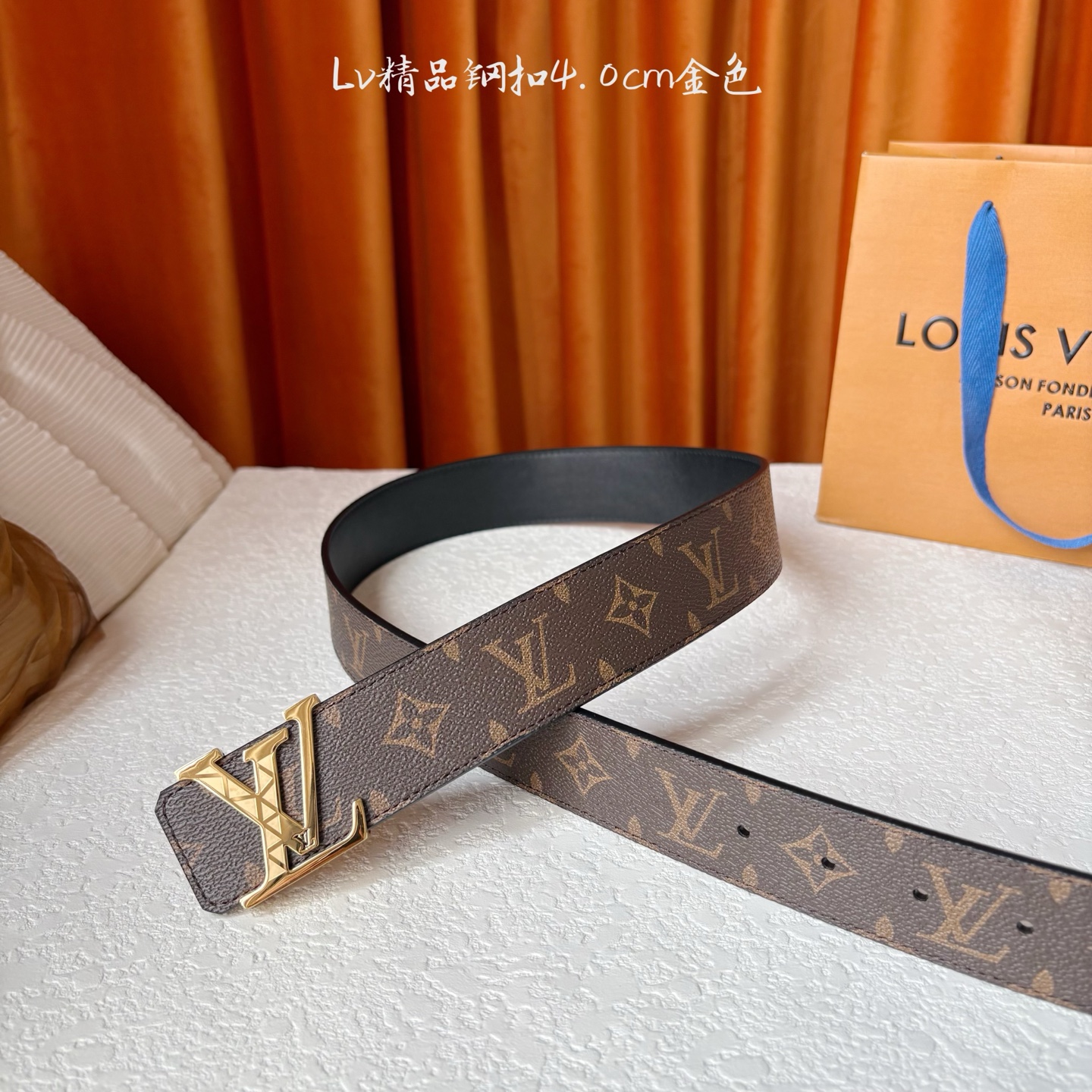 🅿️150【LOUIS VUITTON驴牌】：经典原单品质，经典印花面配原版平纹底，搭配原单精品钢扣，精工制作，细节看图，实物拍摄，高端奢华，宽度4.0cm