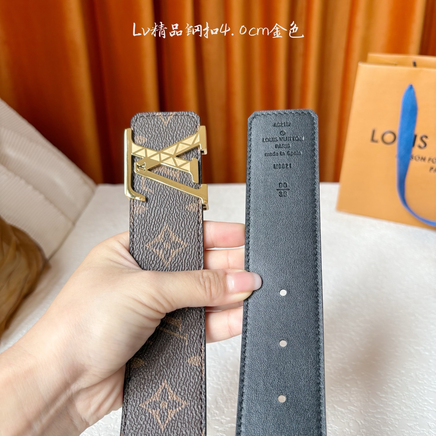 🅿️150【LOUIS VUITTON驴牌】：经典原单品质，经典印花面配原版平纹底，搭配原单精品钢扣，精工制作，细节看图，实物拍摄，高端奢华，宽度4.0cm