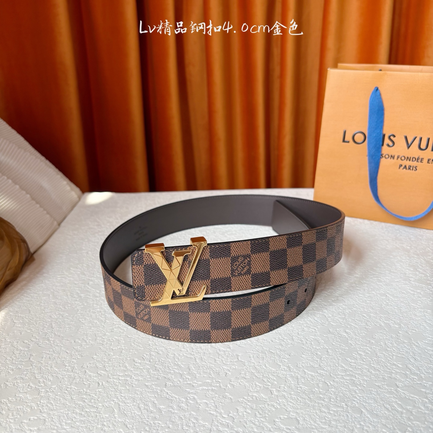 🅿️150【LOUIS VUITTON驴牌】：经典原单品质，经典印花面配原版平纹底，搭配原单精品钢扣，精工制作，细节看图，实物拍摄，高端奢华，宽度4.0cm