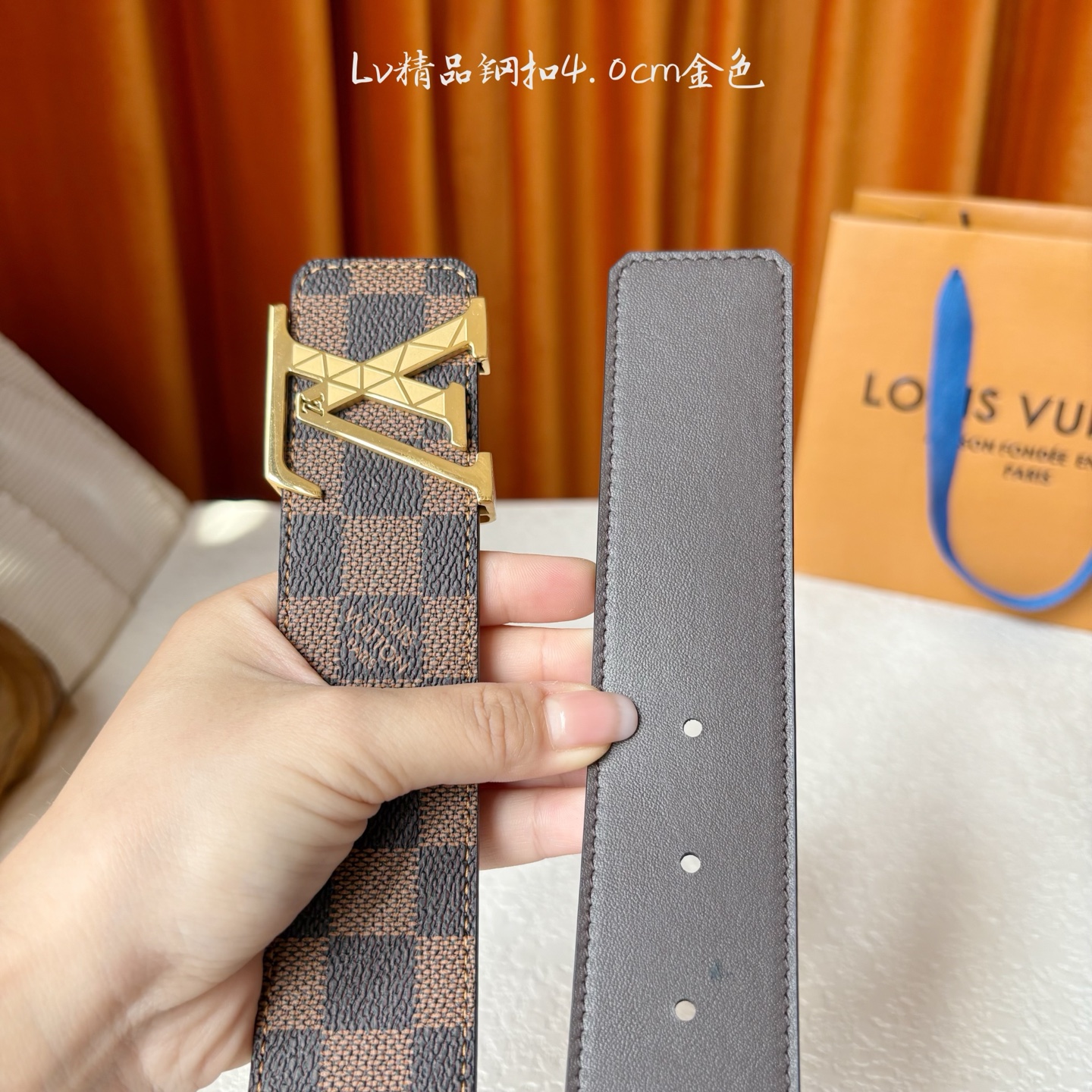 🅿️150【LOUIS VUITTON驴牌】：经典原单品质，经典印花面配原版平纹底，搭配原单精品钢扣，精工制作，细节看图，实物拍摄，高端奢华，宽度4.0cm