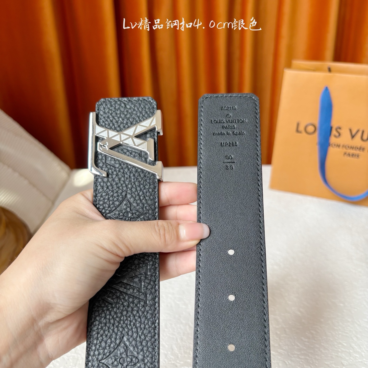 🅿️150【LOUIS VUITTON驴牌】：经典原单品质，经典印花面配原版平纹底，搭配原单精品钢扣，精工制作，细节看图，实物拍摄，高端奢华，宽度4.0cm