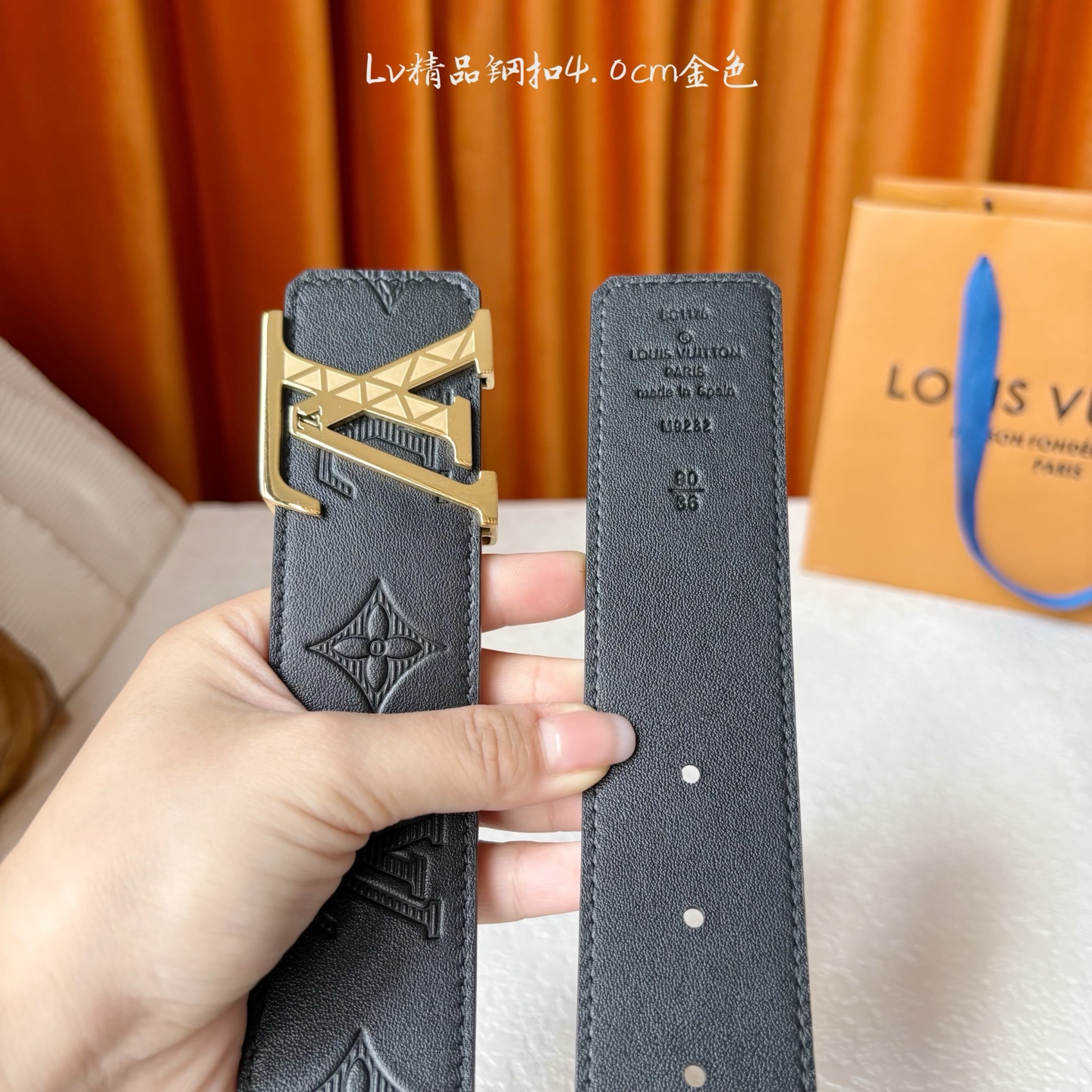🅿️150【LOUIS VUITTON驴牌】：经典原单品质，经典印花面配原版平纹底，搭配原单精品钢扣，精工制作，细节看图，实物拍摄，高端奢华，宽度4.0cm