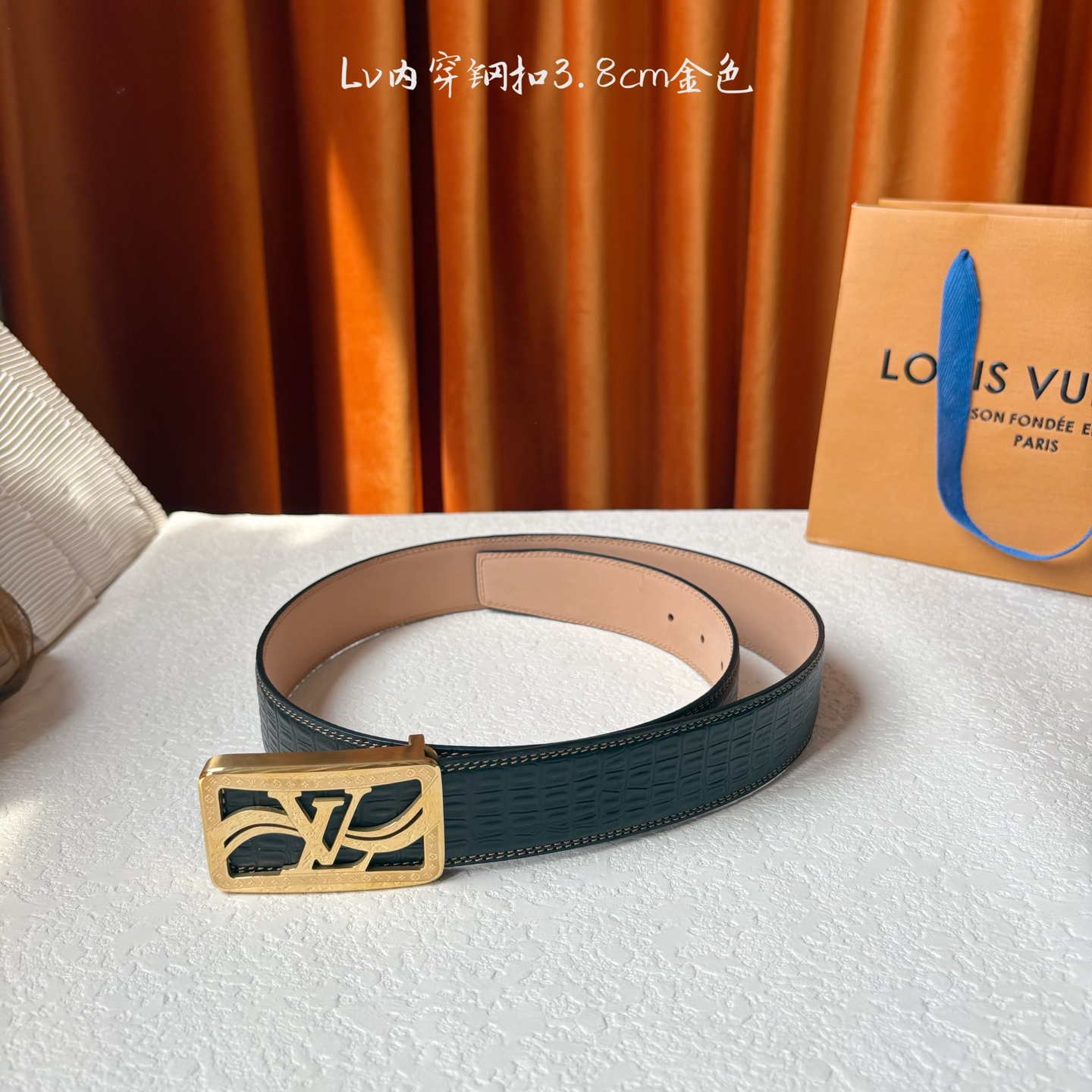 🅿️160  Gucci 经典原单品质，压花面配原版沙底，原单精品内穿钢扣，精工制作，细节看图，实物拍摄，高端奢华，宽度4.0cm