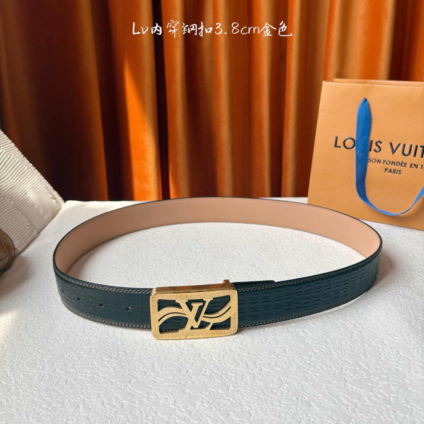 🅿️160  Gucci 经典原单品质，压花面配原版沙底，原单精品内穿钢扣，精工制作，细节看图，实物拍摄，高端奢华，宽度4.0cm