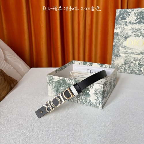 Dior Reversible Belt with Iconic 'CD' Buckle, 2.0 cm Width