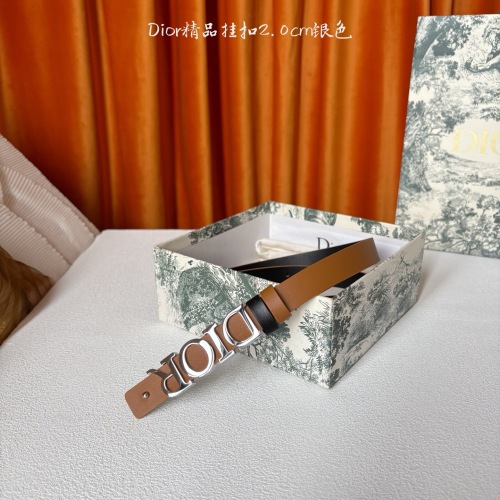 Dior Double-Sided Belt with Removable Buckle - Elegant & Versatile 1 Dior Double-Sided Belt with Removable Buckle - Elegant & Versatile