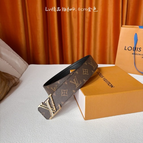 Louis Vuitton Classic Original Quality Belt with Printed Steel Buckle