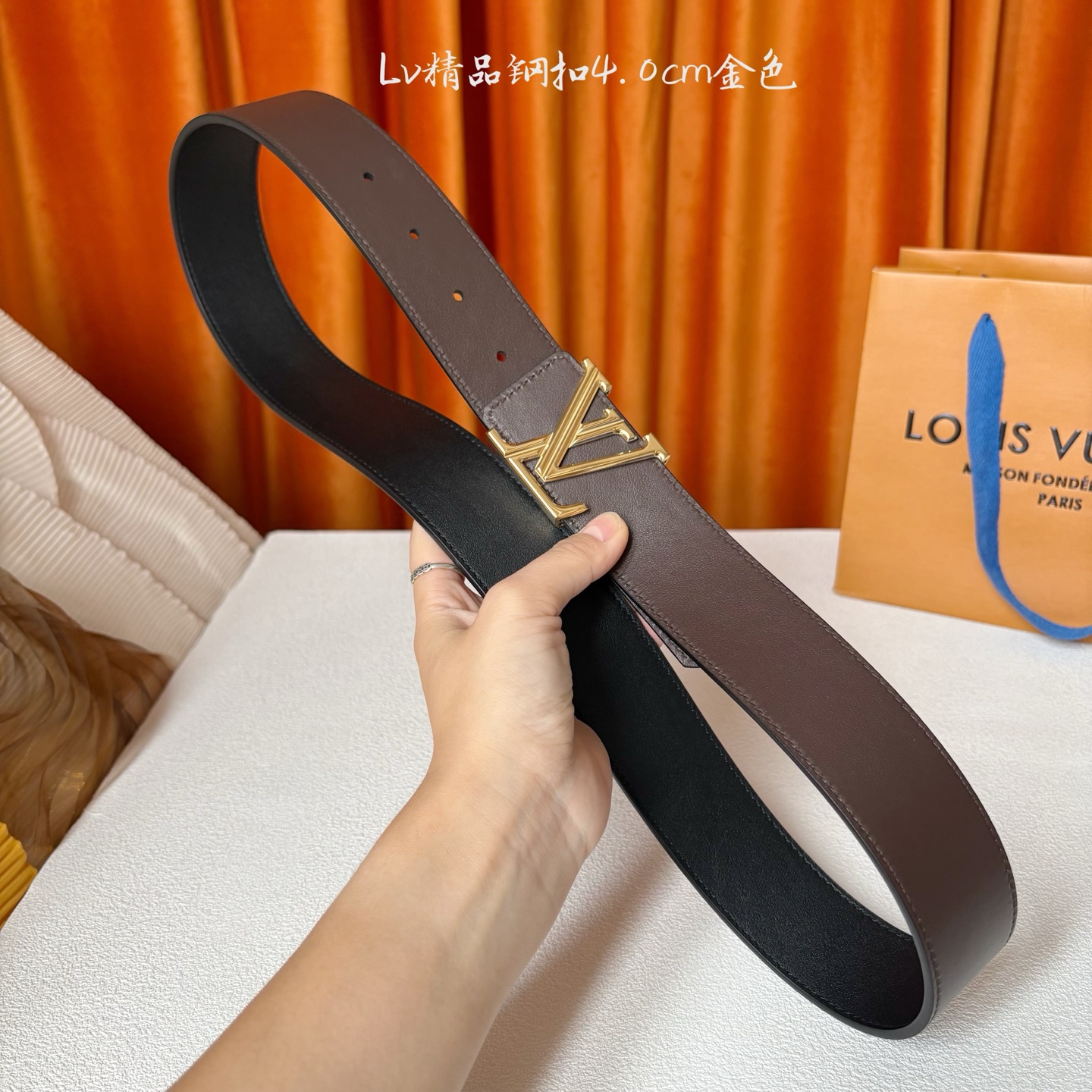 【LOUIS VUITTON驴牌】：经典原单品质，经典双面黑咖平纹，搭配原单精品钢扣，精工制作，细节看图