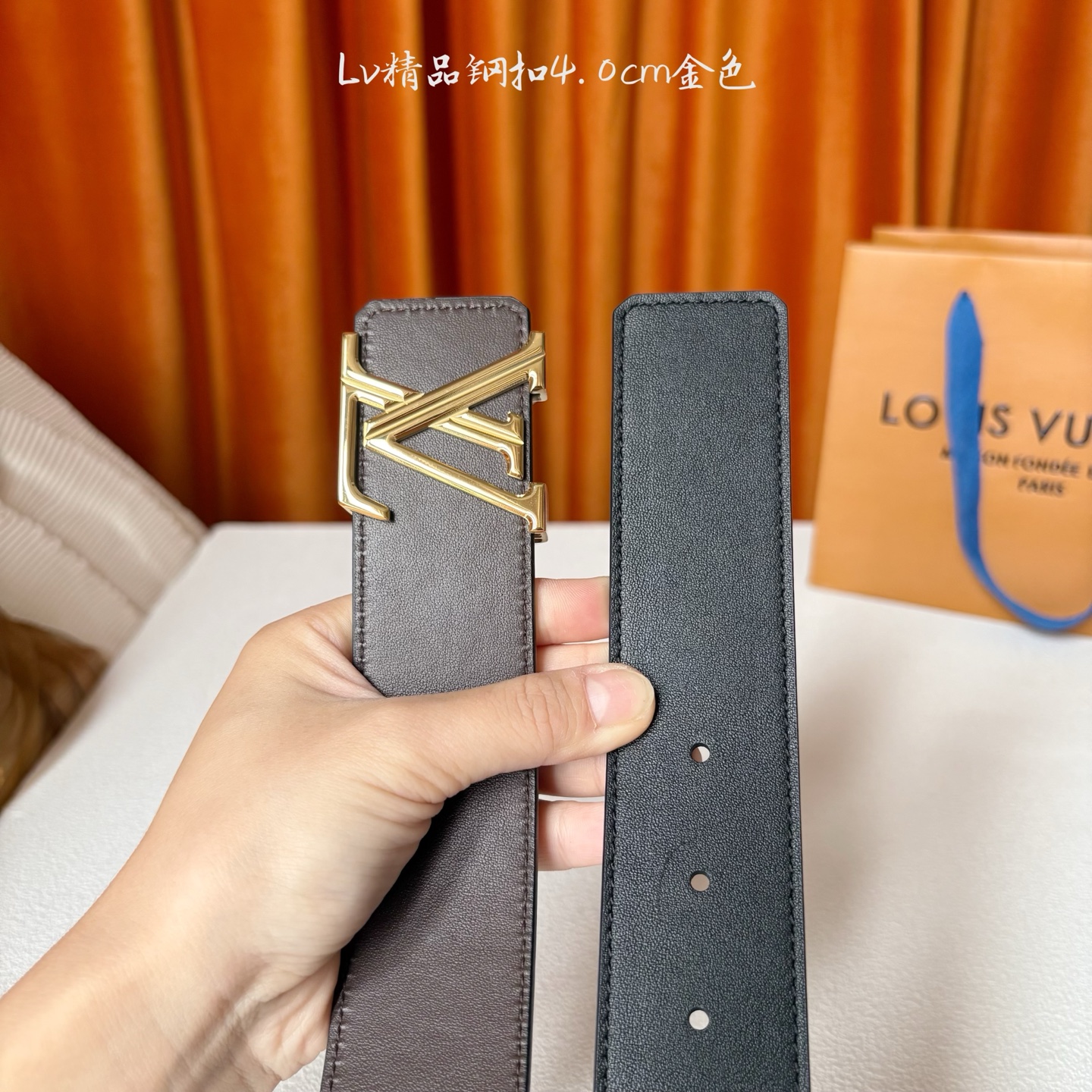 【LOUIS VUITTON驴牌】：经典原单品质，经典双面黑咖平纹，搭配原单精品钢扣，精工制作，细节看图