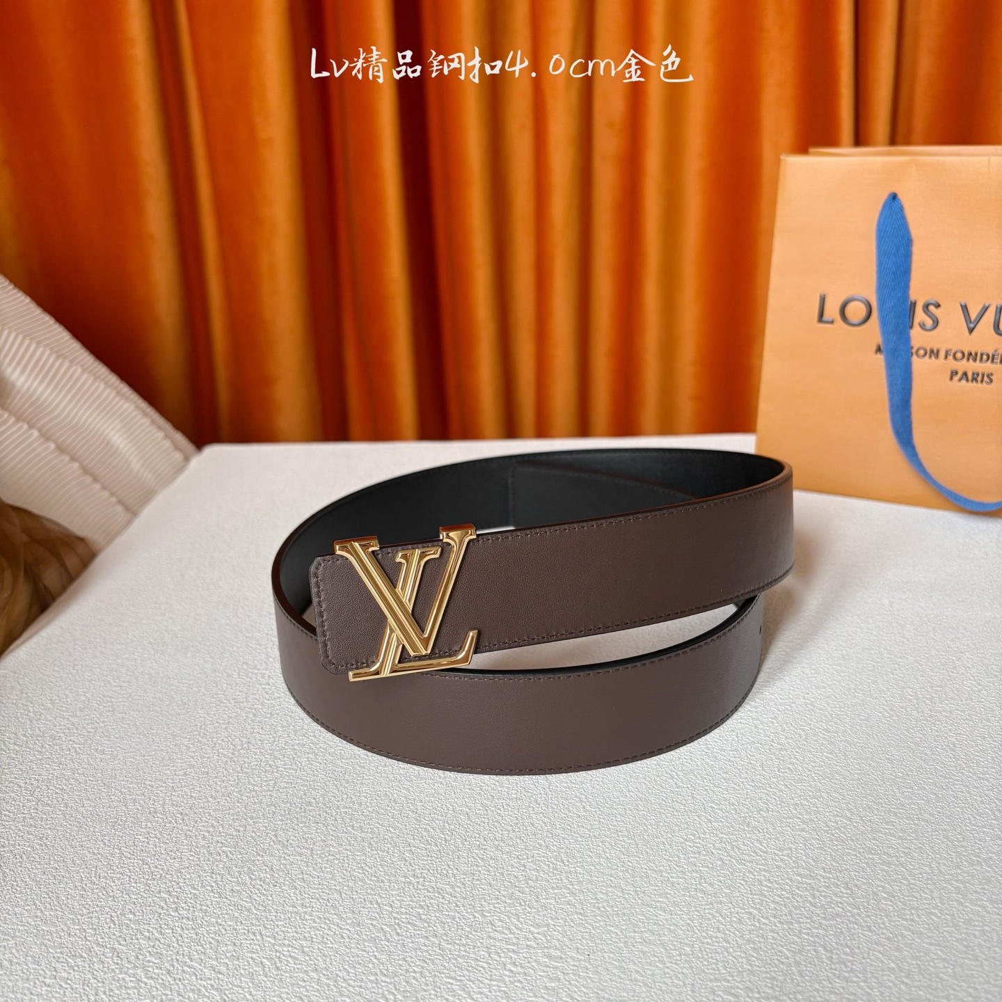 【LOUIS VUITTON驴牌】：经典原单品质，经典双面黑咖平纹，搭配原单精品钢扣，精工制作，细节看图