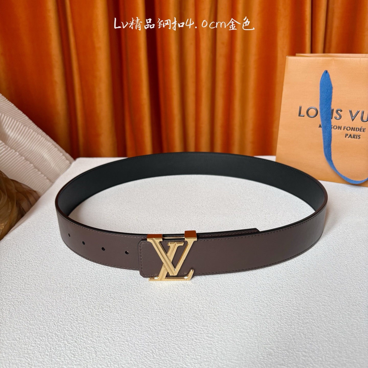 【LOUIS VUITTON驴牌】：经典原单品质，经典双面黑咖平纹，搭配原单精品钢扣，精工制作，细节看图