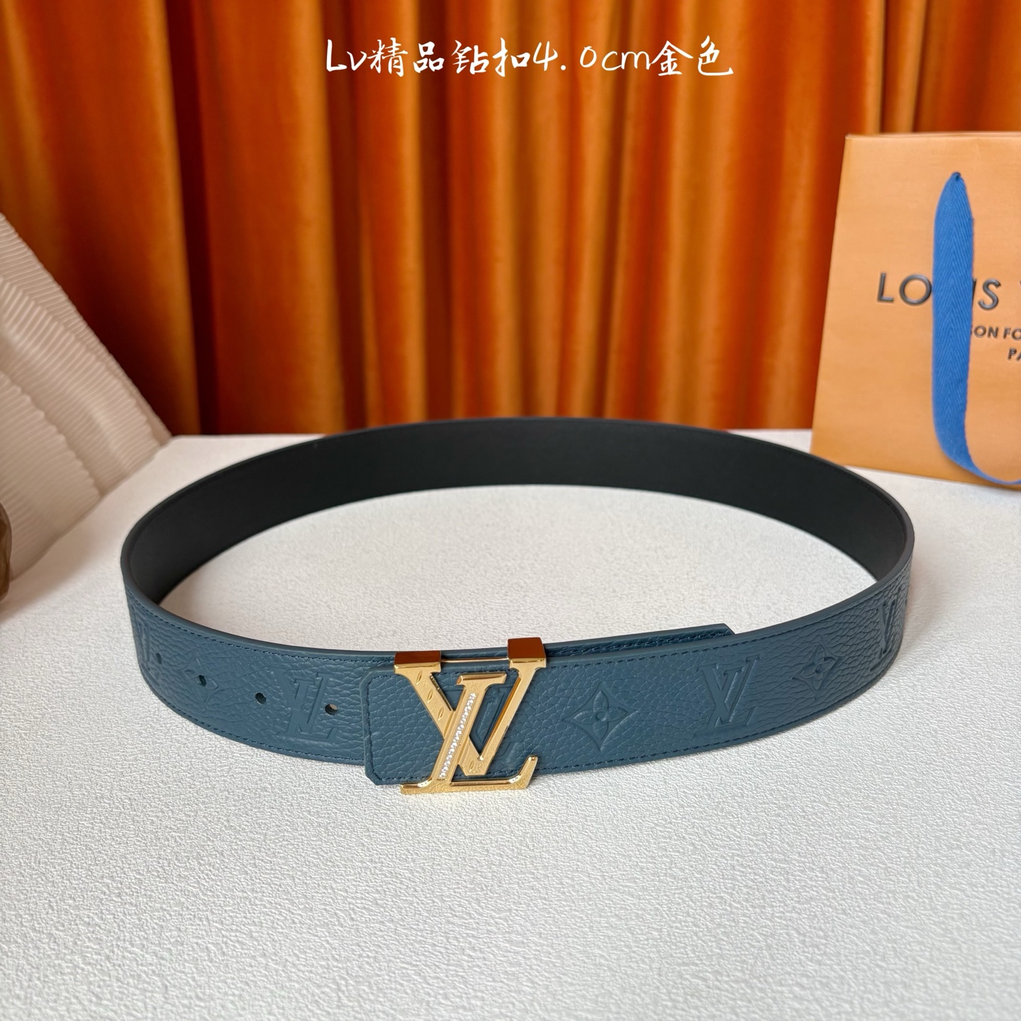 🅿️160 LOUIS VUITTON 经典原单品质，经典印花面搭配原版皮底，精品点钻钢扣，精工制作，细节看图，实物拍摄，高端奢华，宽度4.0cm