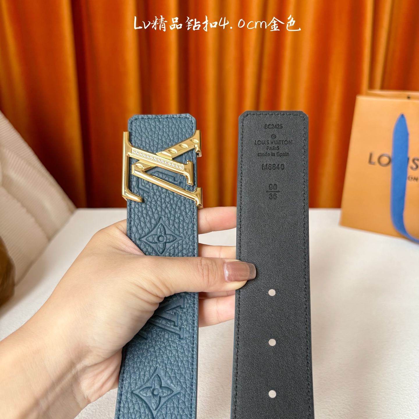 🅿️160 LOUIS VUITTON 经典原单品质，经典印花面搭配原版皮底，精品点钻钢扣，精工制作，细节看图，实物拍摄，高端奢华，宽度4.0cm