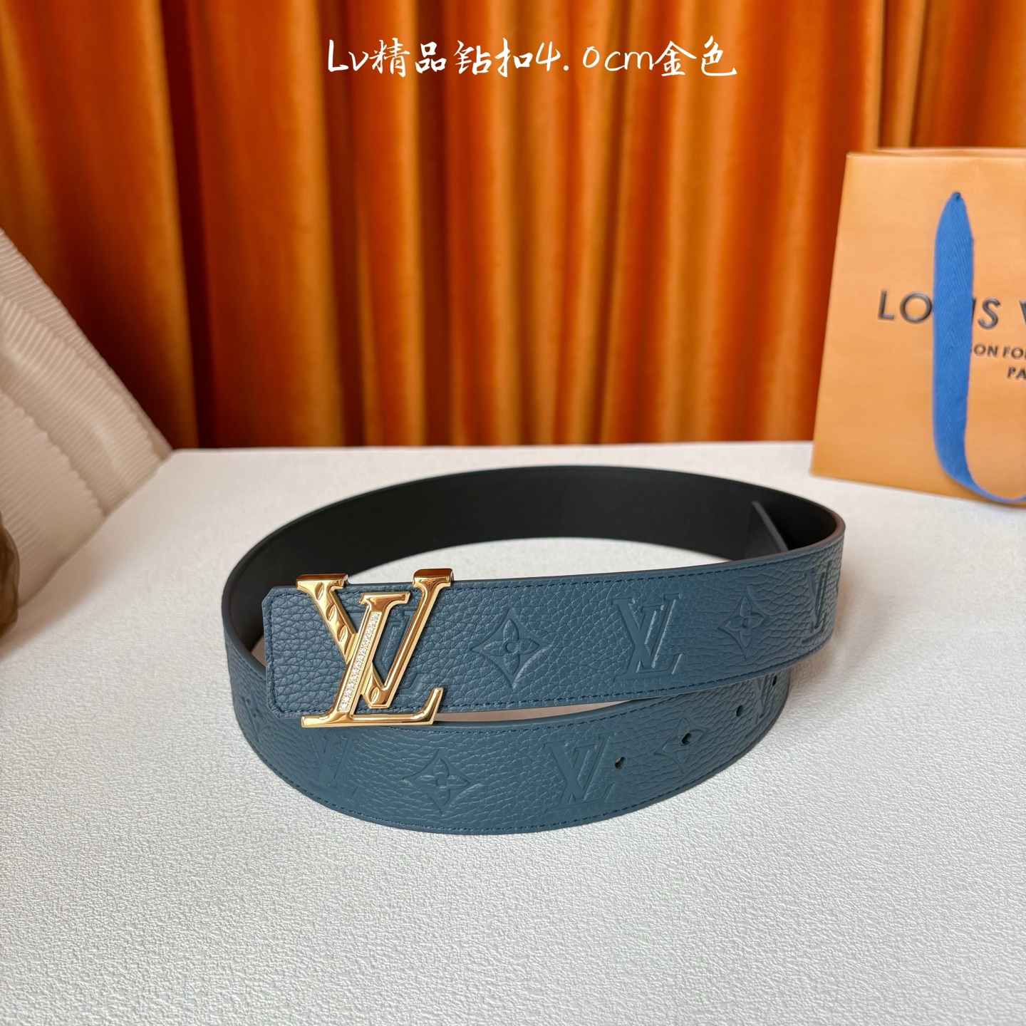 🅿️160 LOUIS VUITTON 经典原单品质，经典印花面搭配原版皮底，精品点钻钢扣，精工制作，细节看图，实物拍摄，高端奢华，宽度4.0cm