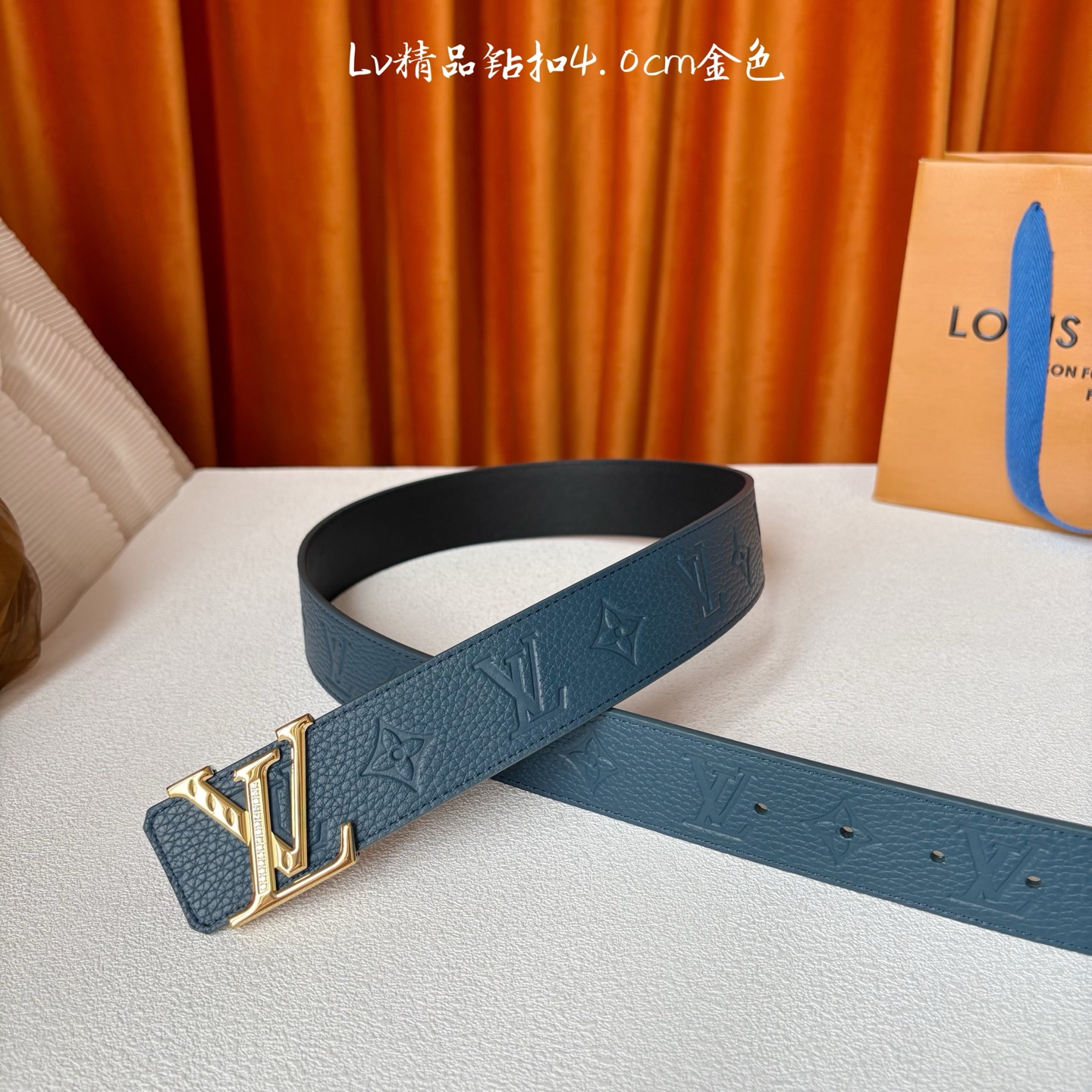 🅿️160 LOUIS VUITTON 经典原单品质，经典印花面搭配原版皮底，精品点钻钢扣，精工制作，细节看图，实物拍摄，高端奢华，宽度4.0cm