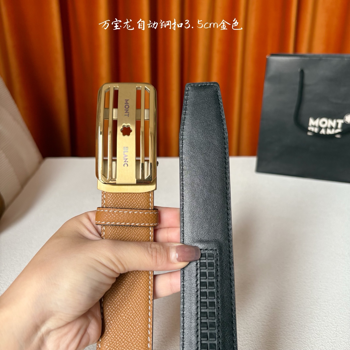 品牌：【万宝龙】 Montblanc家持续其一贯的高雅、绅士、精致的风格，进口小牛皮，手感细腻柔软。纯钢