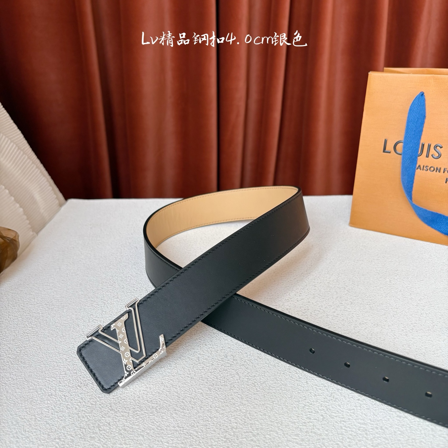 🅿️150【LOUIS VUITTON】：经典原单品质，经典平纹面配原版平纹底，搭配原单精品钢扣，精工制作，细节看图，实物拍摄，高端奢华，宽度4.0cm