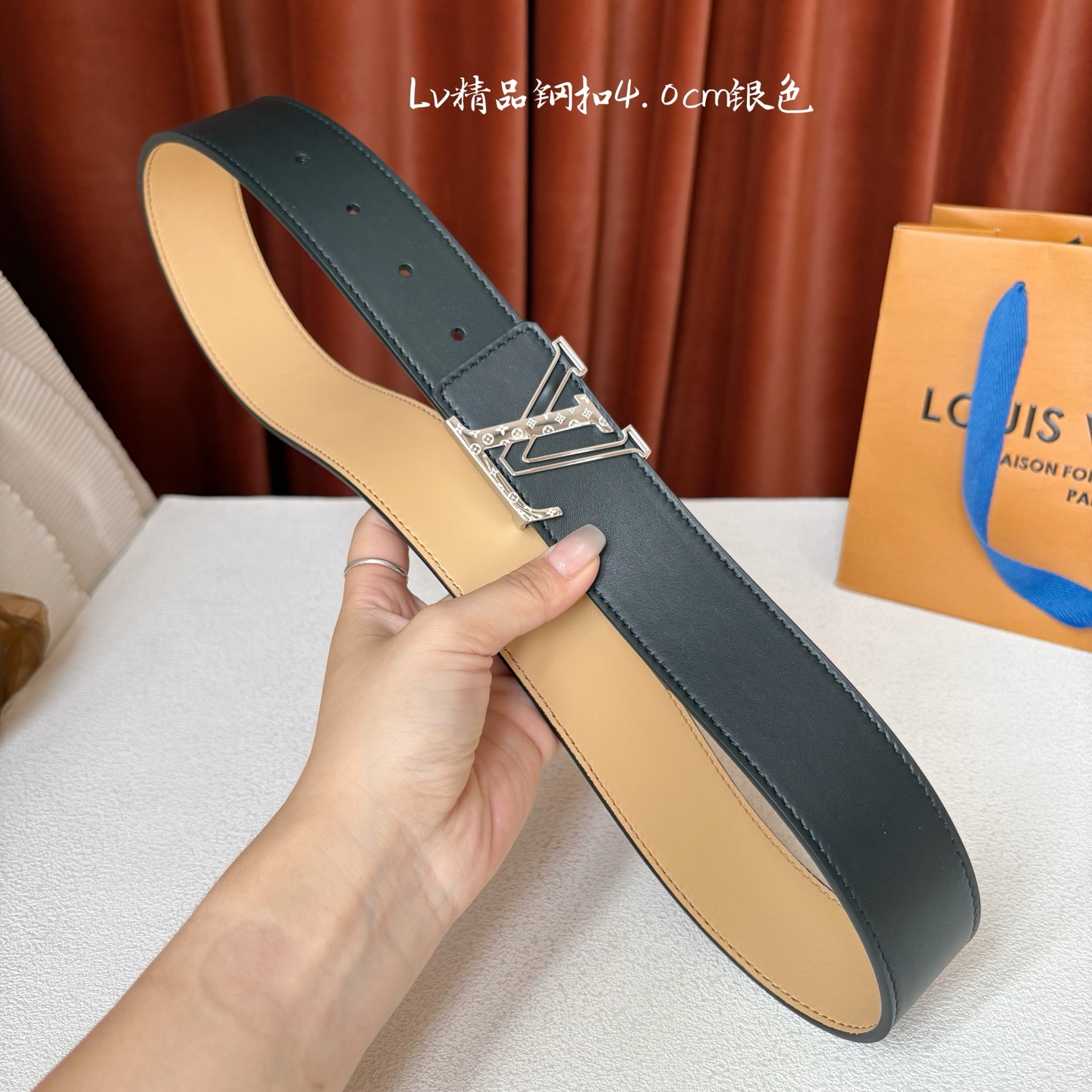 🅿️150【LOUIS VUITTON】：经典原单品质，经典平纹面配原版平纹底，搭配原单精品钢扣，精工制作，细节看图，实物拍摄，高端奢华，宽度4.0cm