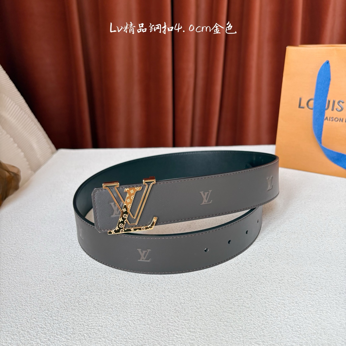 🅿️150【LOUIS VUITTON】：经典原单品质，经典平纹面配原版平纹底，搭配原单精品钢扣，精工制作，细节看图，实物拍摄，高端奢华，宽度4.0cm