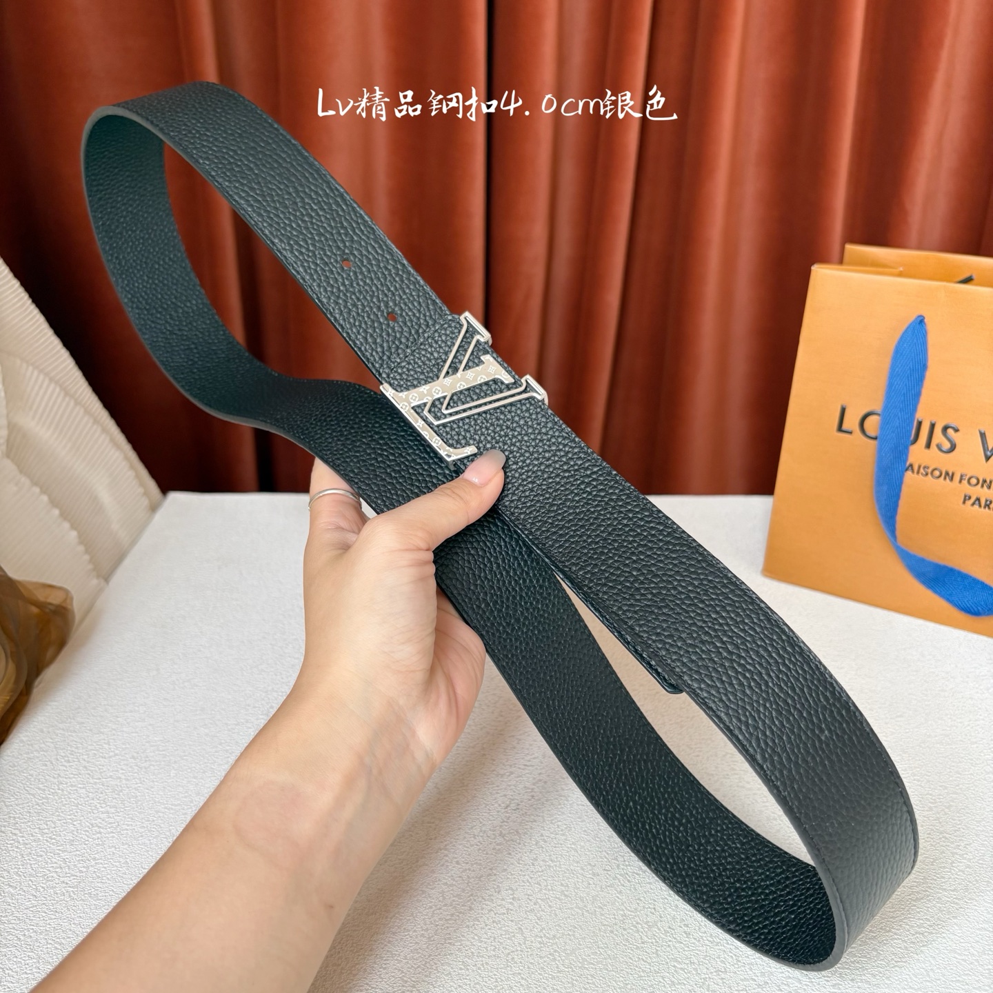 🅿️150【LOUIS VUITTON】：经典原单品质，经典双面荔枝纹，搭配原单精品钢扣，精工制作，细节看图，实物拍摄，高端奢华，宽度4.0cm