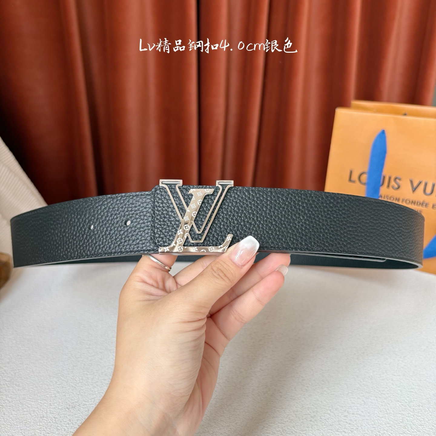 🅿️150【LOUIS VUITTON】：经典原单品质，经典双面荔枝纹，搭配原单精品钢扣，精工制作，细节看图，实物拍摄，高端奢华，宽度4.0cm