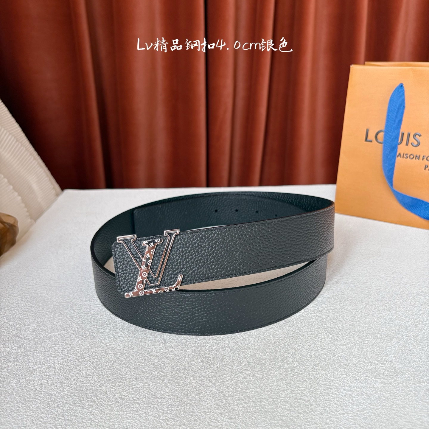 🅿️150【LOUIS VUITTON】：经典原单品质，经典双面荔枝纹，搭配原单精品钢扣，精工制作，细节看图，实物拍摄，高端奢华，宽度4.0cm