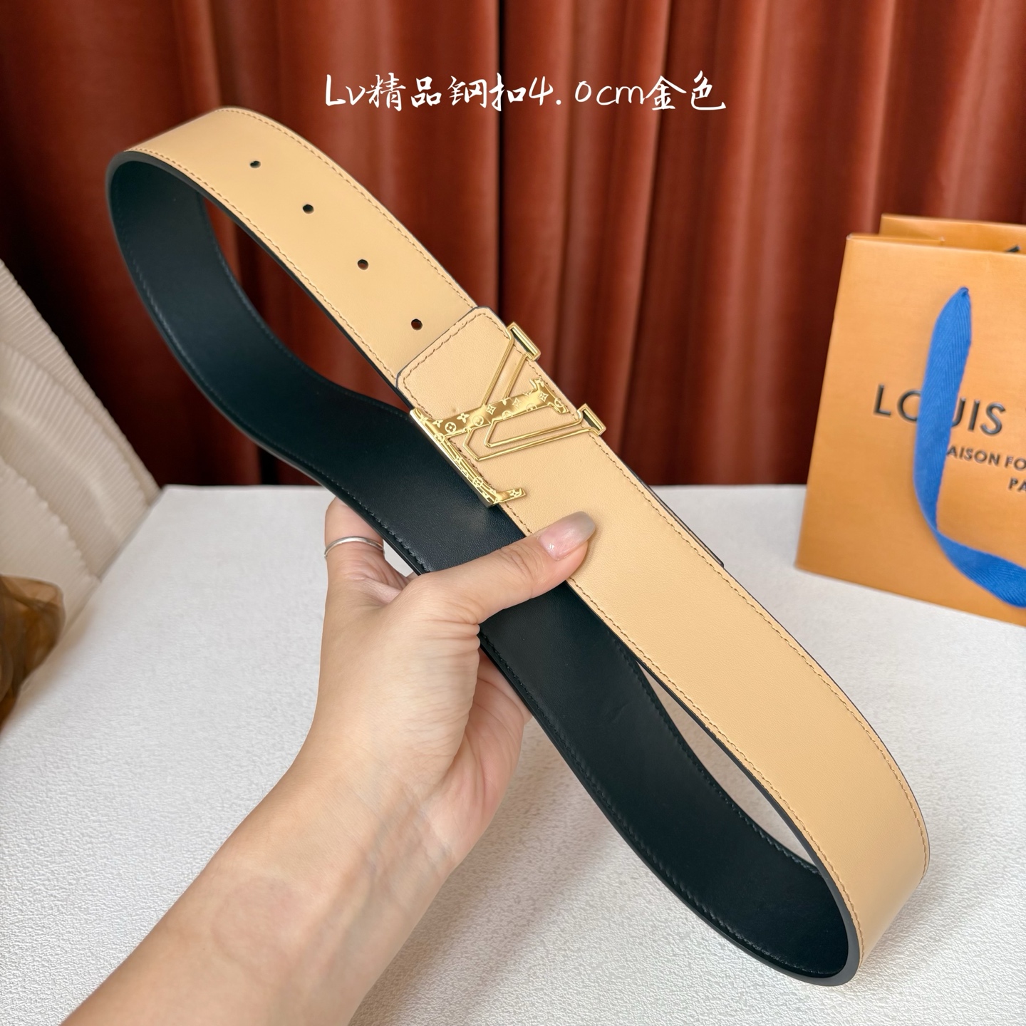 🅿️150【LOUIS VUITTON】：经典原单品质，经典平纹面配原版平纹底，搭配原单精品钢扣，精工制作，细节看图，实物拍摄，高端奢华，宽度4.0cm