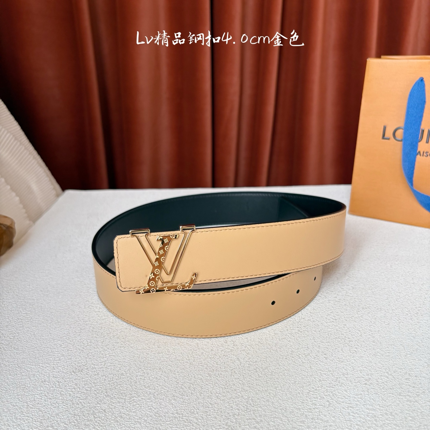 🅿️150【LOUIS VUITTON】：经典原单品质，经典平纹面配原版平纹底，搭配原单精品钢扣，精工制作，细节看图，实物拍摄，高端奢华，宽度4.0cm