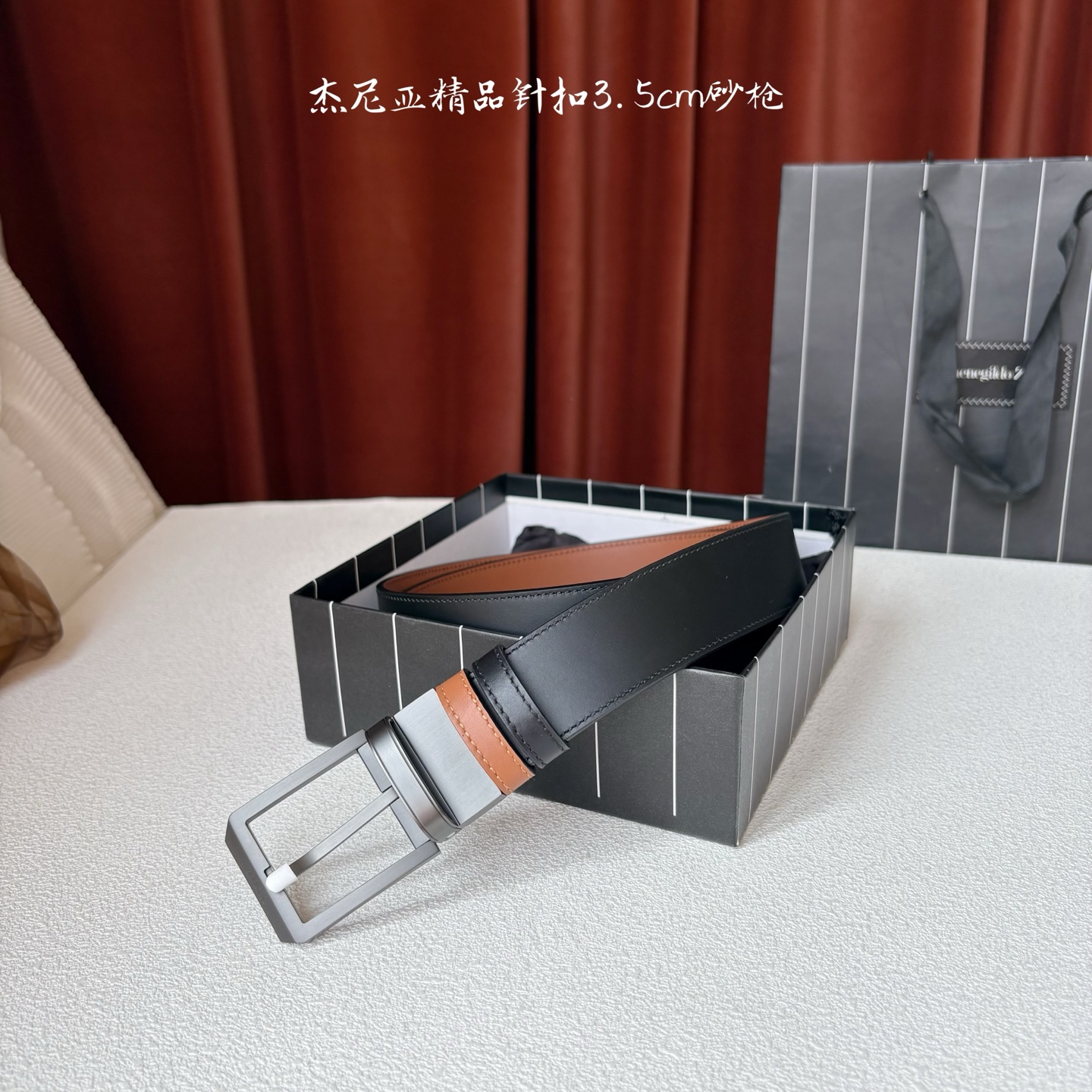 NO:741897,Original [Zegna] Ermenegildo Zegna fine pin buckle, pure copper hardware material, rotatable design, double-sided usable, details determine quality, a gentleman's must-have., belt, zegna19860909原单【杰尼亚】Ermenegildo Zegna精品针扣,纯铜五金材质可旋转设计,双面可用,细节决定品质,绅士的必备品.,皮带,zegna,Belt