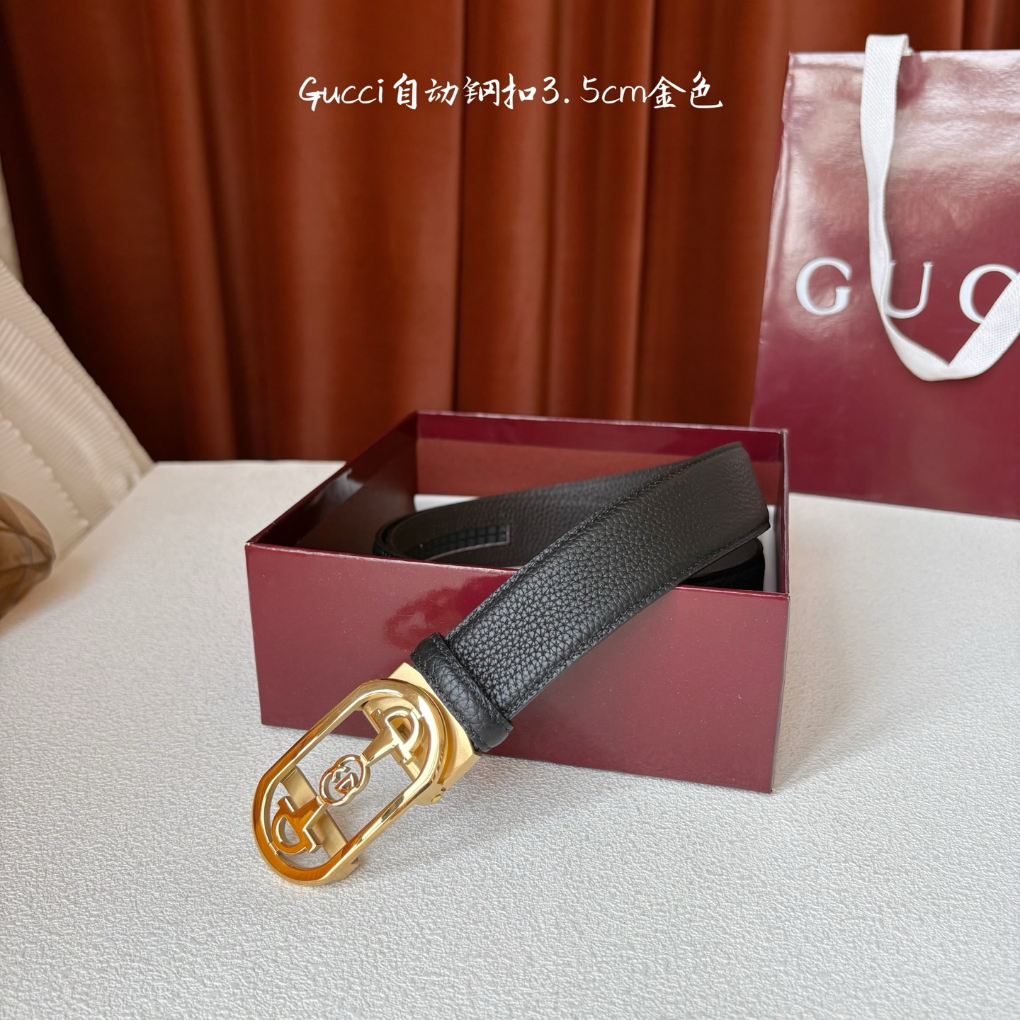 NO:763964,[Gucci] Gucci's new calfskin, feels delicate and soft, with pure steel automatic boutique buckle, a must-have for men!  Width 3.5cm, belt, gucci, cowhide19860909【古奇】 Gucci新款小牛皮,手感细腻柔软,搭配纯钢自动精品扣,男士必备！宽度3.5cm,皮带,gucci,cowhide,Belt