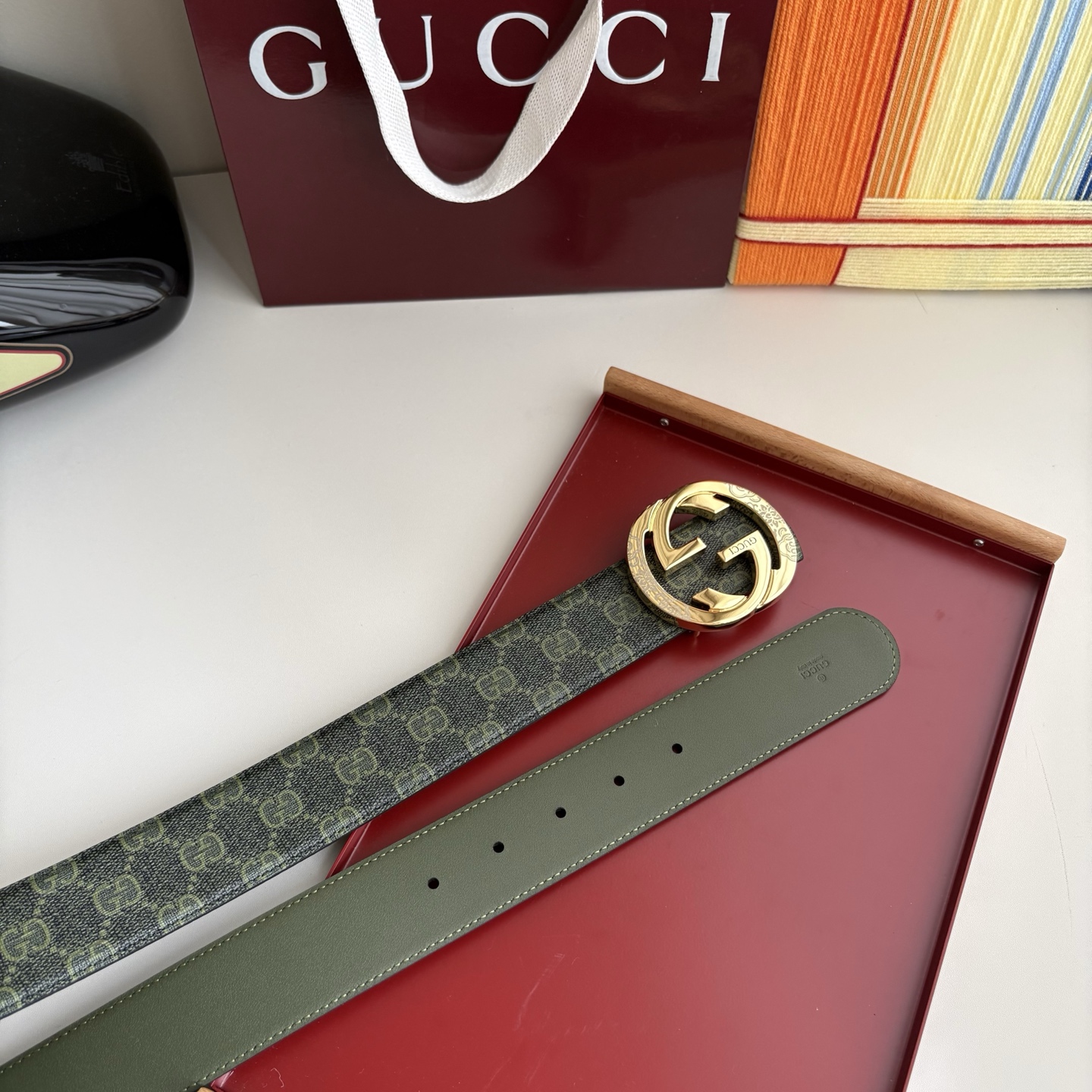 Gucci 经典原单品质，Pvc印花面搭配原版皮底，原单精品挂扣，精工制作，细节看图，实物拍摄，高端奢华