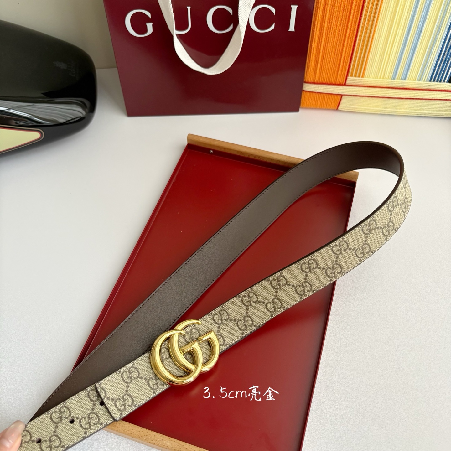 Gucci 经典原单品质，Pvc经典印花搭配原版皮底，原单精品挂扣，精工制作，细节看图，实物拍摄，高端奢