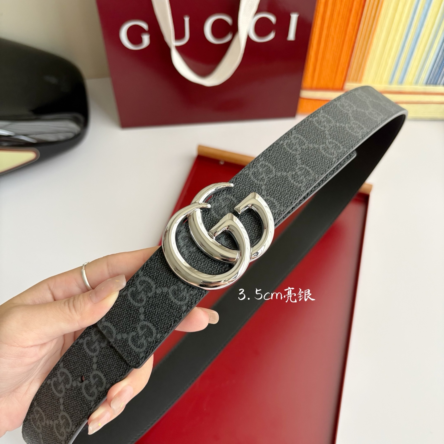 Gucci 经典原单品质，Pvc经典印花搭配原版皮底，原单精品挂扣，精工制作，细节看图，实物拍摄，高端奢