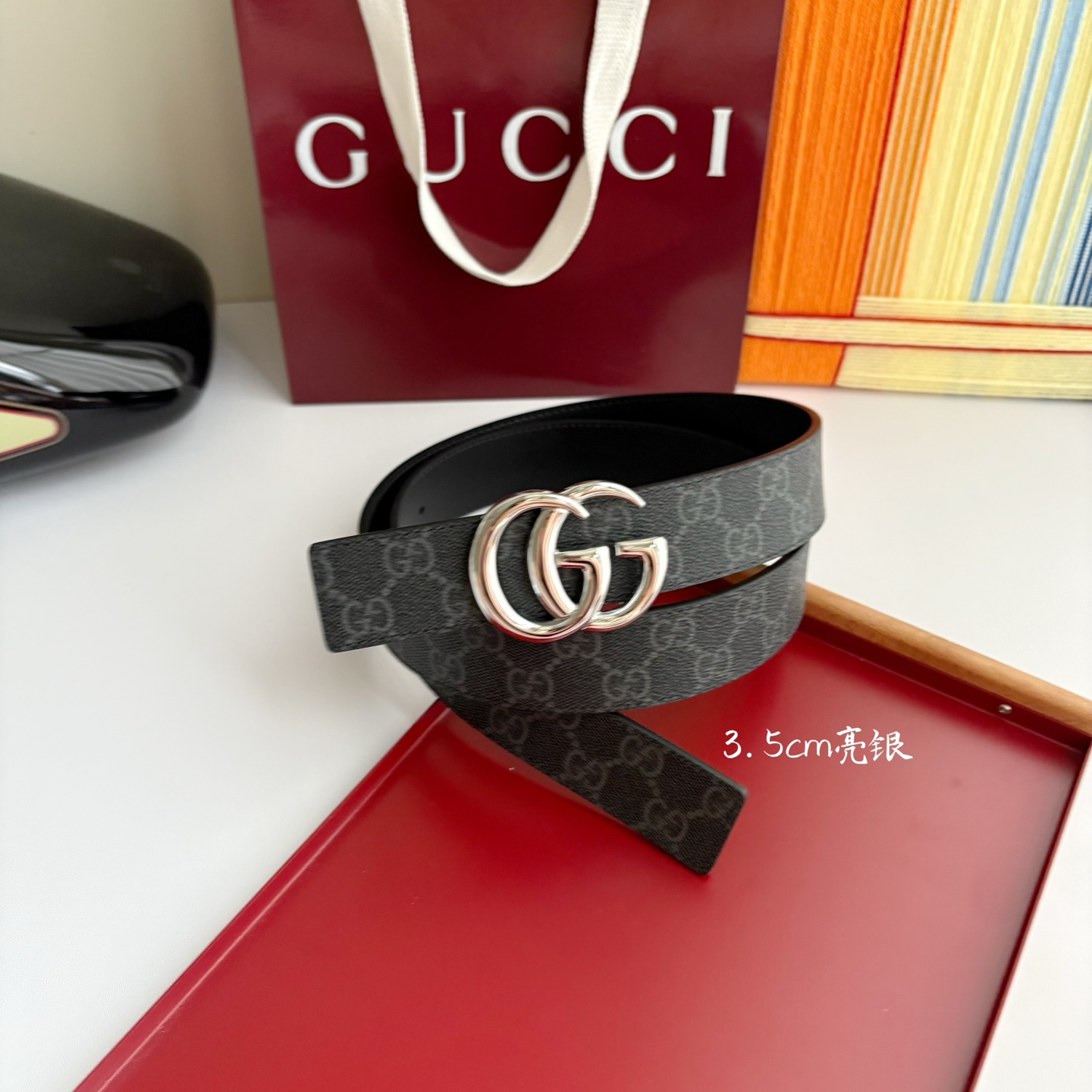 Gucci 经典原单品质，Pvc经典印花搭配原版皮底，原单精品挂扣，精工制作，细节看图，实物拍摄，高端奢