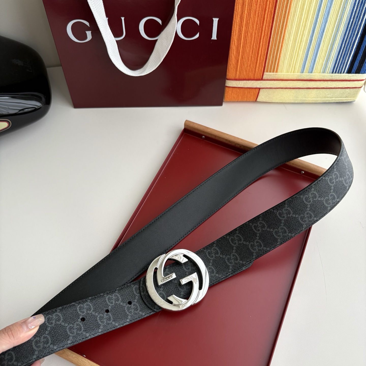 Gucci 经典原单品质，Pvc印花配原版皮底，原单精品挂扣，精工制作，细节看图，实物拍摄，高端奢华，宽