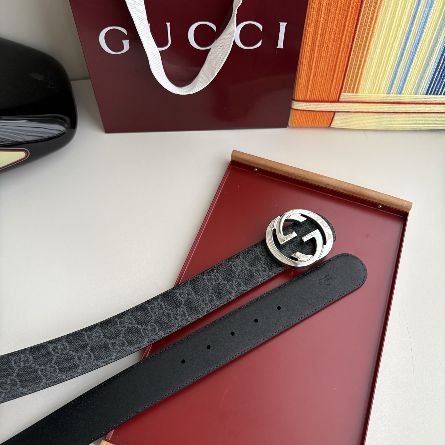 Gucci 经典原单品质，Pvc印花配原版皮底，原单精品挂扣，精工制作，细节看图，实物拍摄，高端奢华，宽